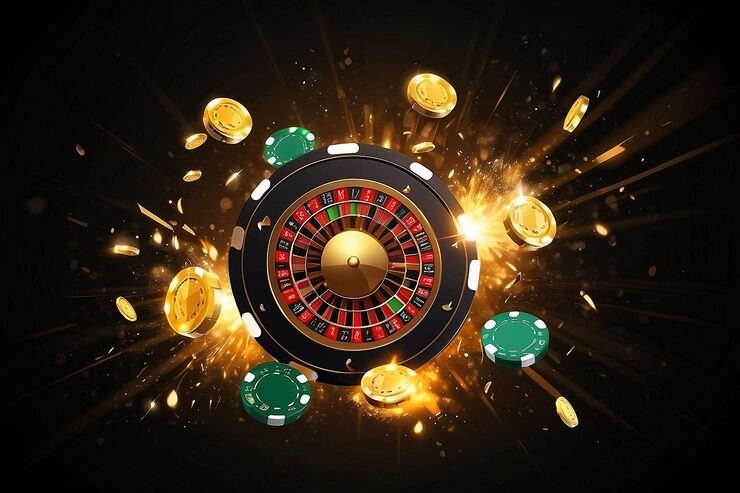 French Roulette wheel and betting layout on hoki perdana